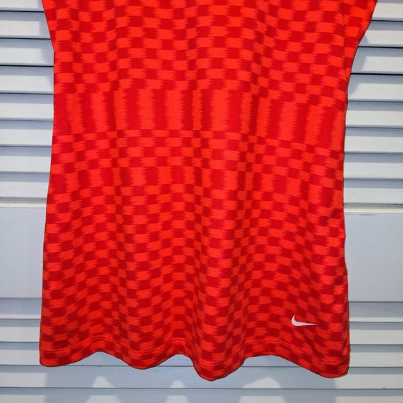 Nike 613623 Women's Dri Fit Ikat G87 Slim Fit Racerback Tank Top Crimson Medium - Picture 5 of 7